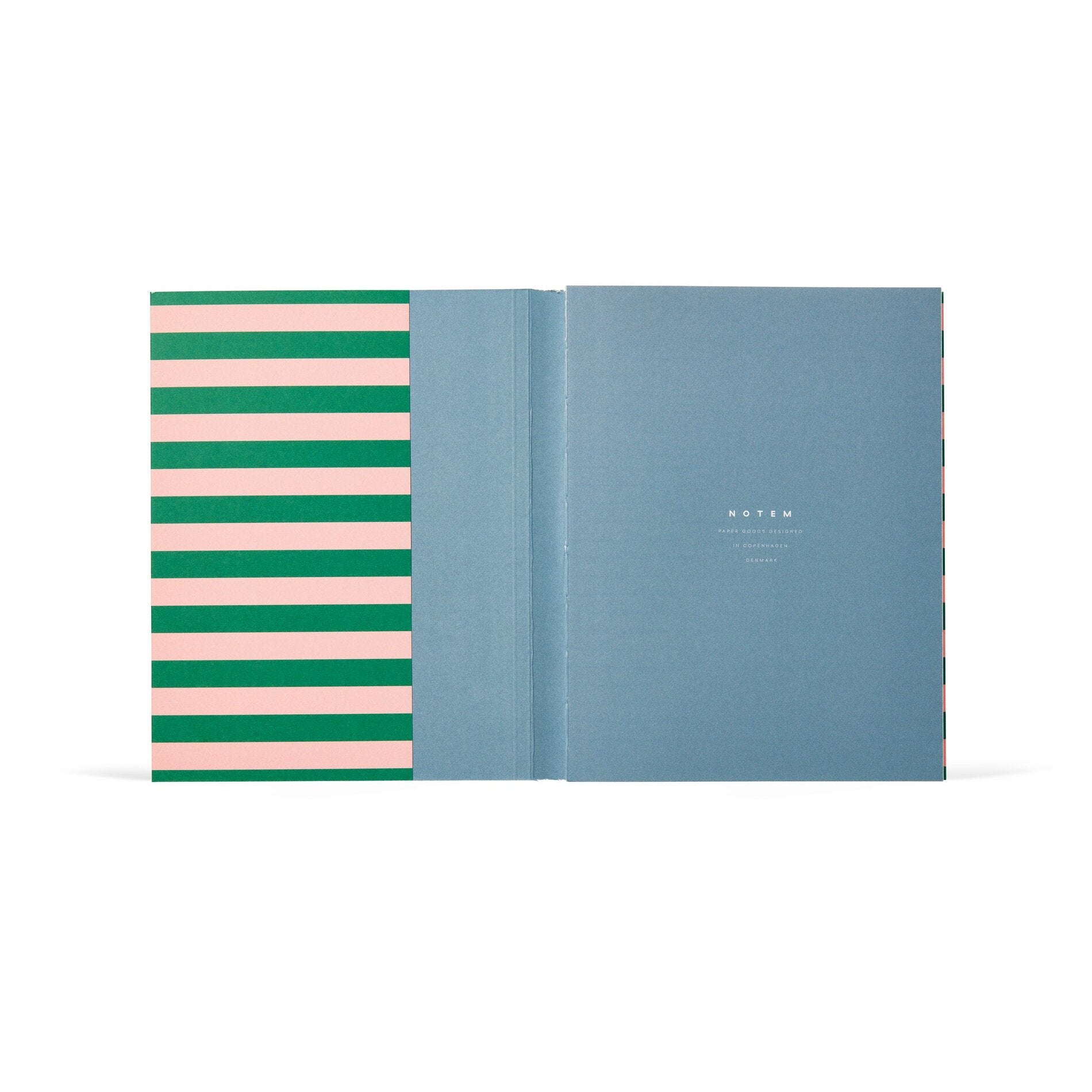 UMA Flat Lay notesbog, medium - Green & Rose